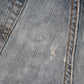 Levi's 502 Red Tab W24 L24 Tapered Leg Regular Fit Classic Ripped Style Blue Den