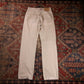 Levi's Black Tab W28 L30 Straight Leg Classic Ripped Style Beige Denim Jeans