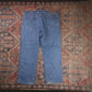 Wrangler W40 L26 Straight Leg Relaxed Fit Blue Denim Jeans