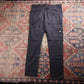 Dickies W36 L31 Skinny Straight Black Cotton Blend Trousers