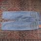 Levi's 550 W34 L28 Tapered Leg Relaxed Fit Classic Ripped Style Blue Denim Jeans