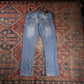 Lee W24 L28 Skinny Classic Ripped Style Blue Denim Jeans