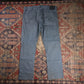 Levi's 513 W40 L30 Straight Leg Slim Fit Grey Denim Jeans