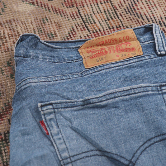 Levi's 514 W34 L29 Straight Leg Blue Denim Jeans