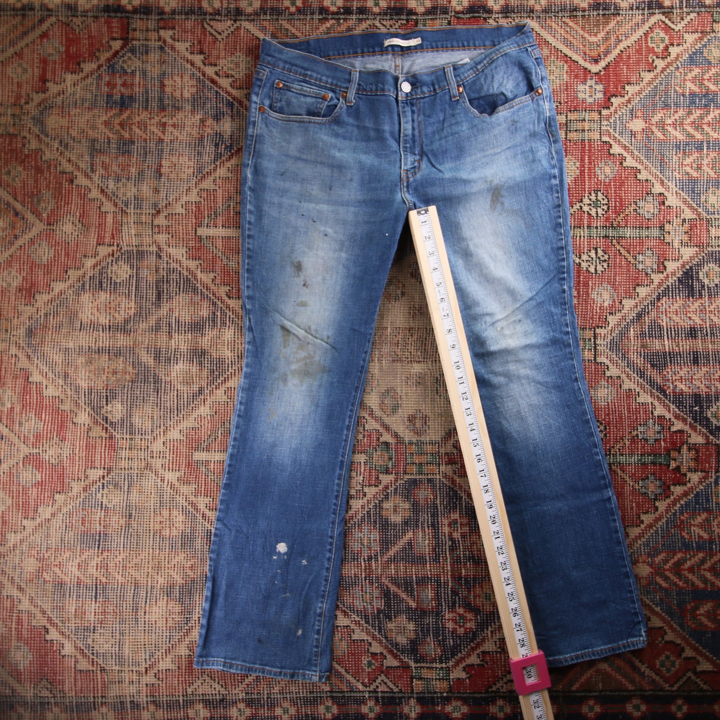 Levi's 519 W30 L30 Bootcut Blue Denim Jeans