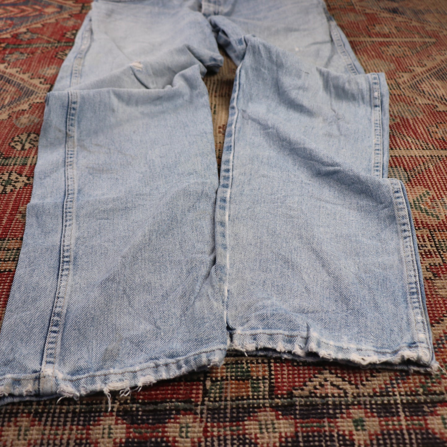Wrangler W30 L30 Straight Leg Relaxed Fit Blue Denim Jeans