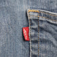 Levi's 513 W36 L28 Straight Leg Slim Fit Blue Denim Jeans