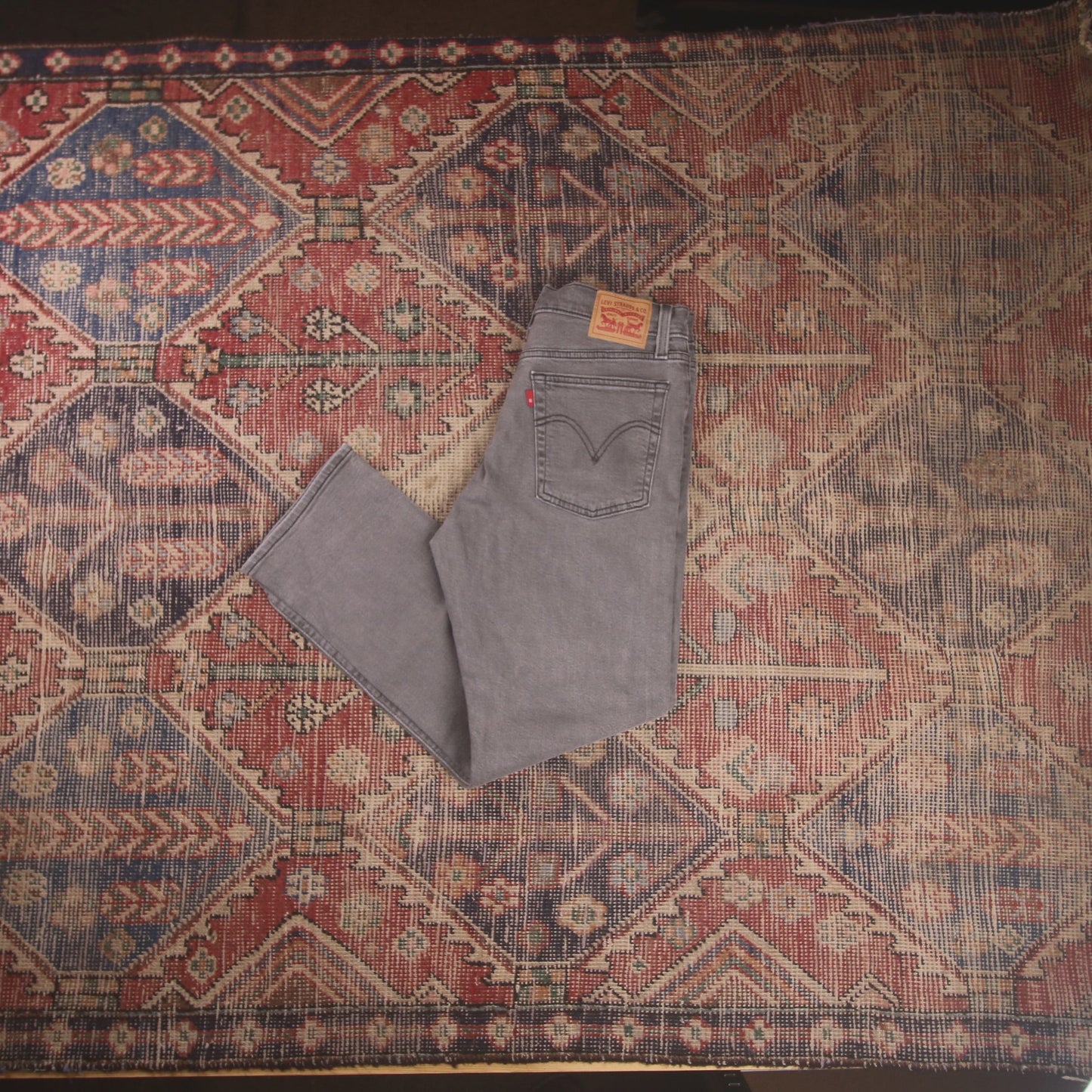 Levi's 501 W30 L26 Original Fit Grey Denim Jeans