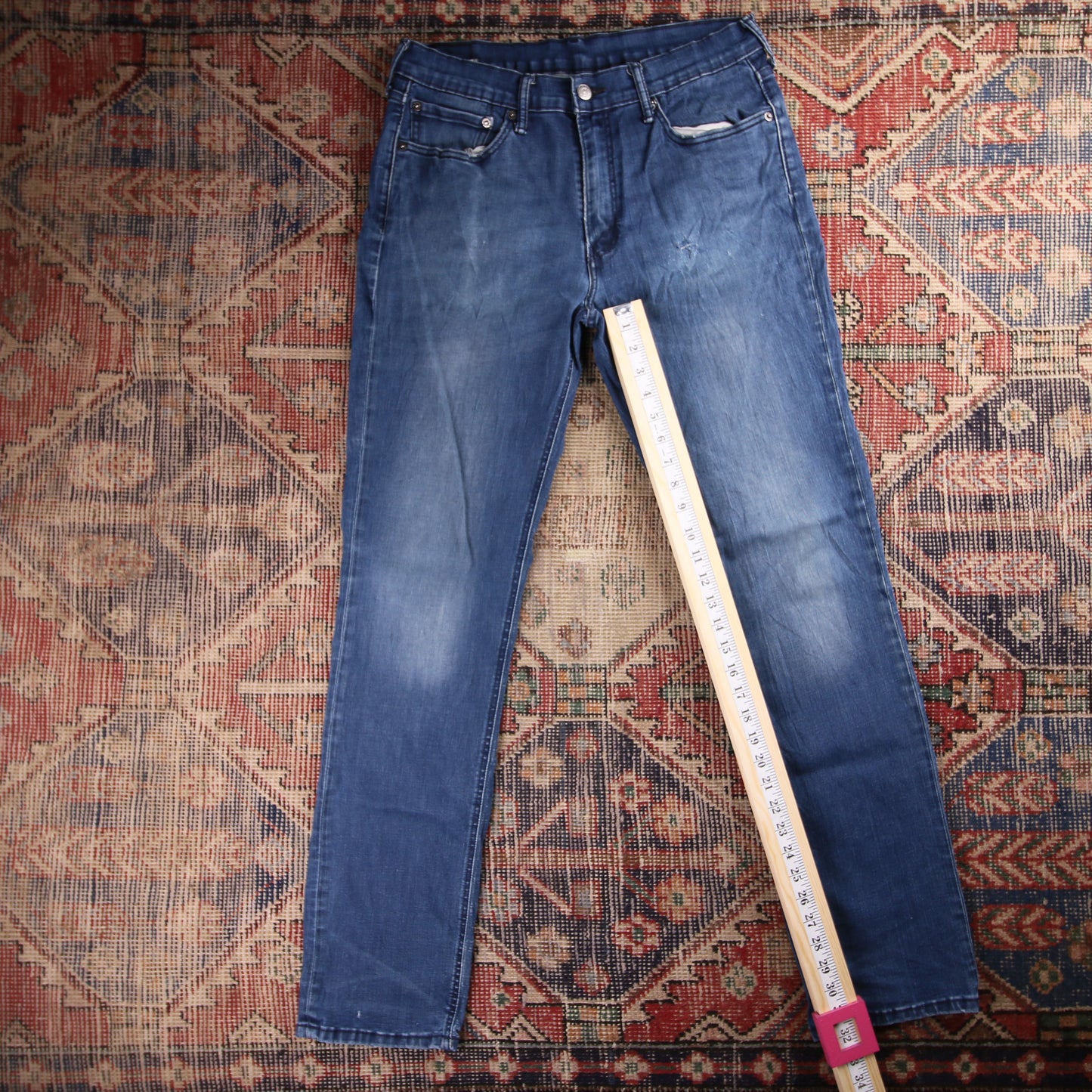 Levi's 541 W32 L32 Tapered Leg Classic Ripped Style Blue Denim Jeans
