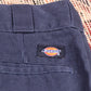 Dickies W46 L30 Straight Leg Blue Cotton Blend Trousers