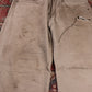 Levi's 505 W34 L29 Straight Leg Regular Fit Distressed Style Beige Denim Jeans