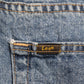 Lee W38 L31 Straight Leg Loose Fit Blue Denim Jeans