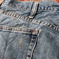 Wrangler W38 L30 Straight Classic Ripped Style Blue Denim Jeans