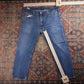 Levi's 505 Red Tab W40 L29 Straight Leg Regular Fit Blue Denim Jeans