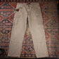 Wrangler Double Knee W38 L32 Cargo Beige Denim Trousers
