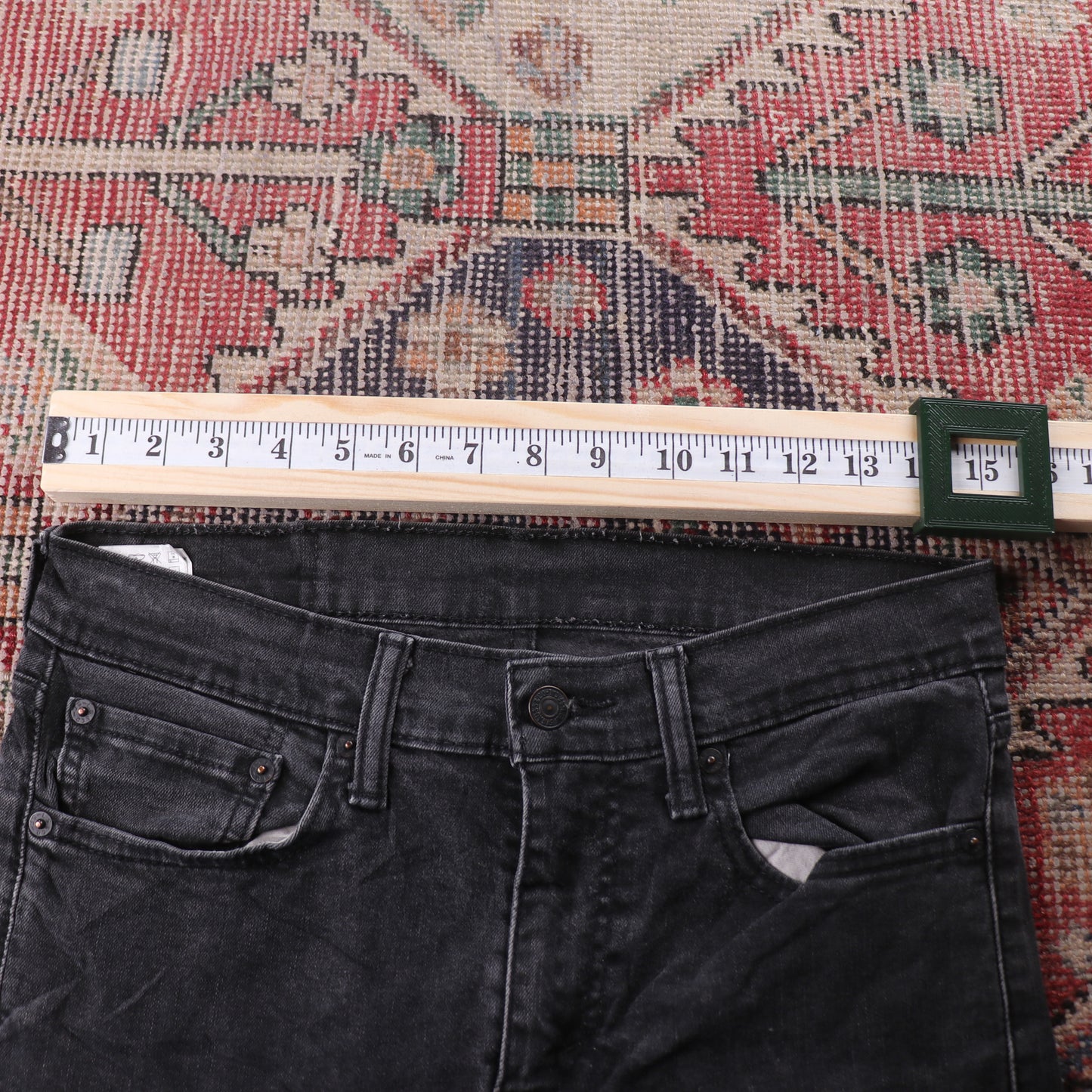 Levi's 510 Red Tab W30 L27 Skinny Black Denim Jeans