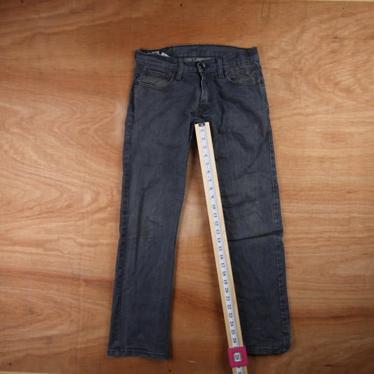Levi's 514 Red Tab W30 L28 Straight Leg Grey Denim Jeans