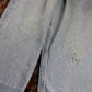 Lee W38 L30 Tapered Leg Loose Fit Blue Denim Jeans