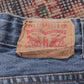 Levi's W26 L25 Straight Leg Blue Denim Jeans