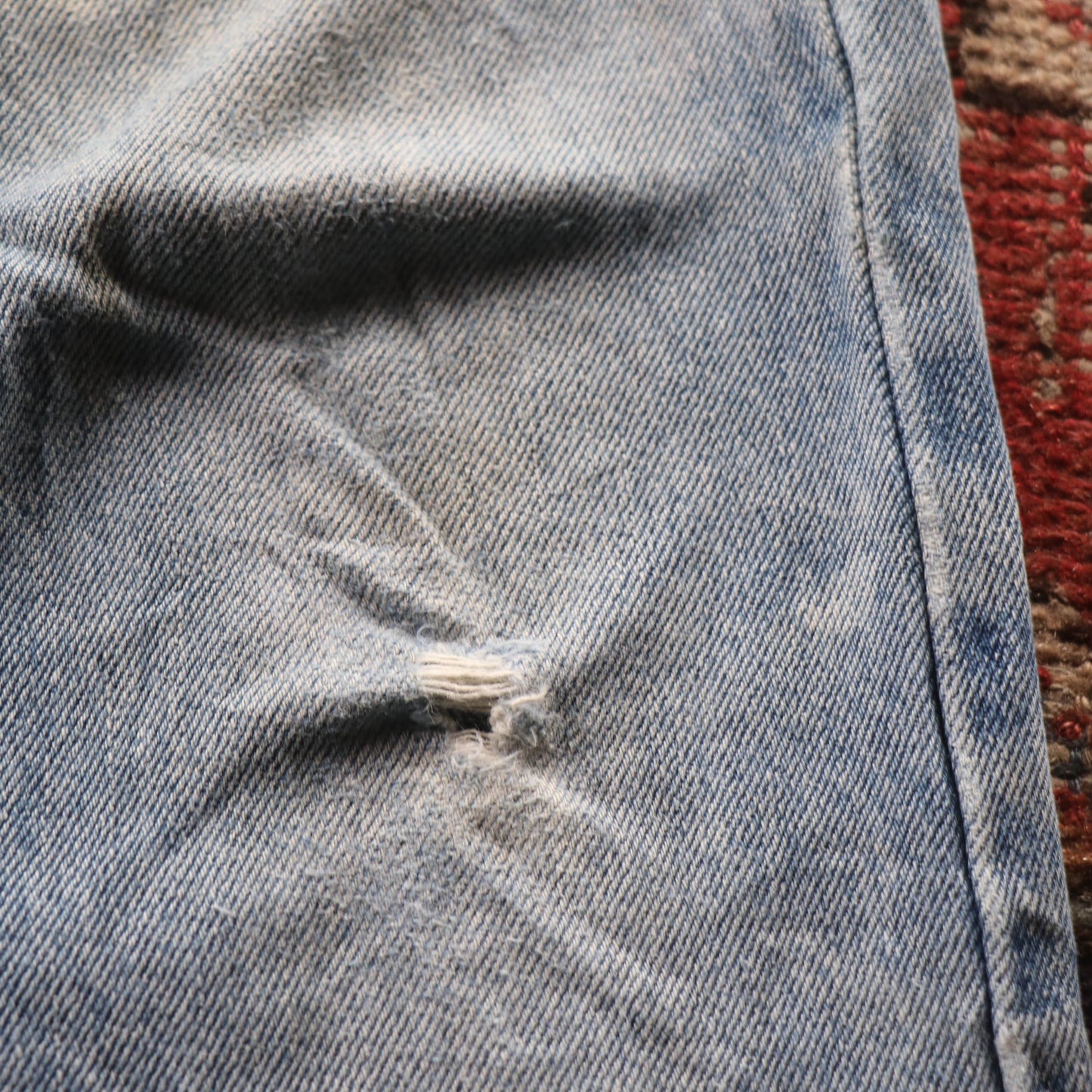 Levi's 517 Red Tab W28 L30 Bootcut Slim Fit Blue Denim Jeans