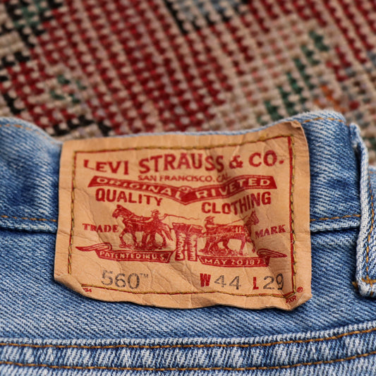 Levi's 560 W26 L29 Comfort Fit Blue Denim Jeans