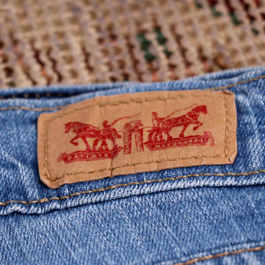 Levi's 524 W28 L31 Flared Blue Denim Jeans