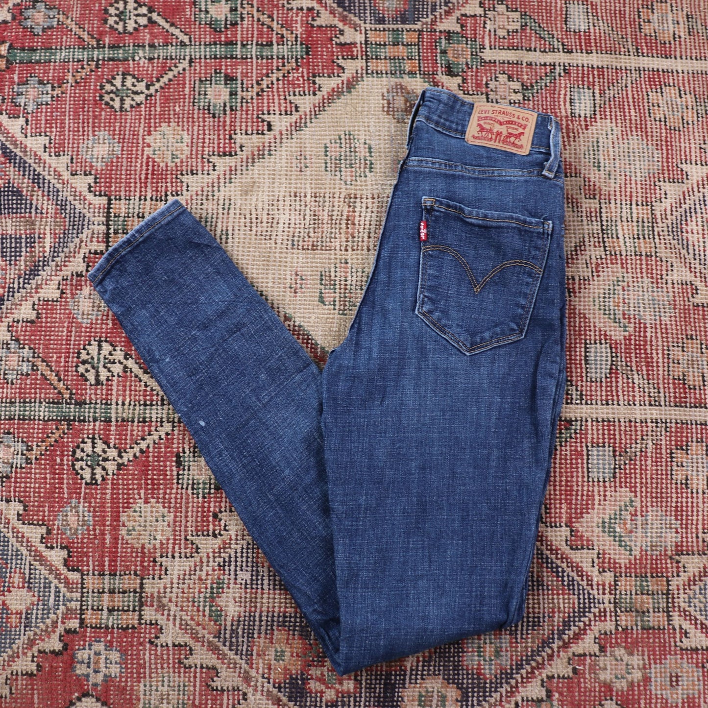 Levi's W24 L29 Skinny Blue Denim Jeans