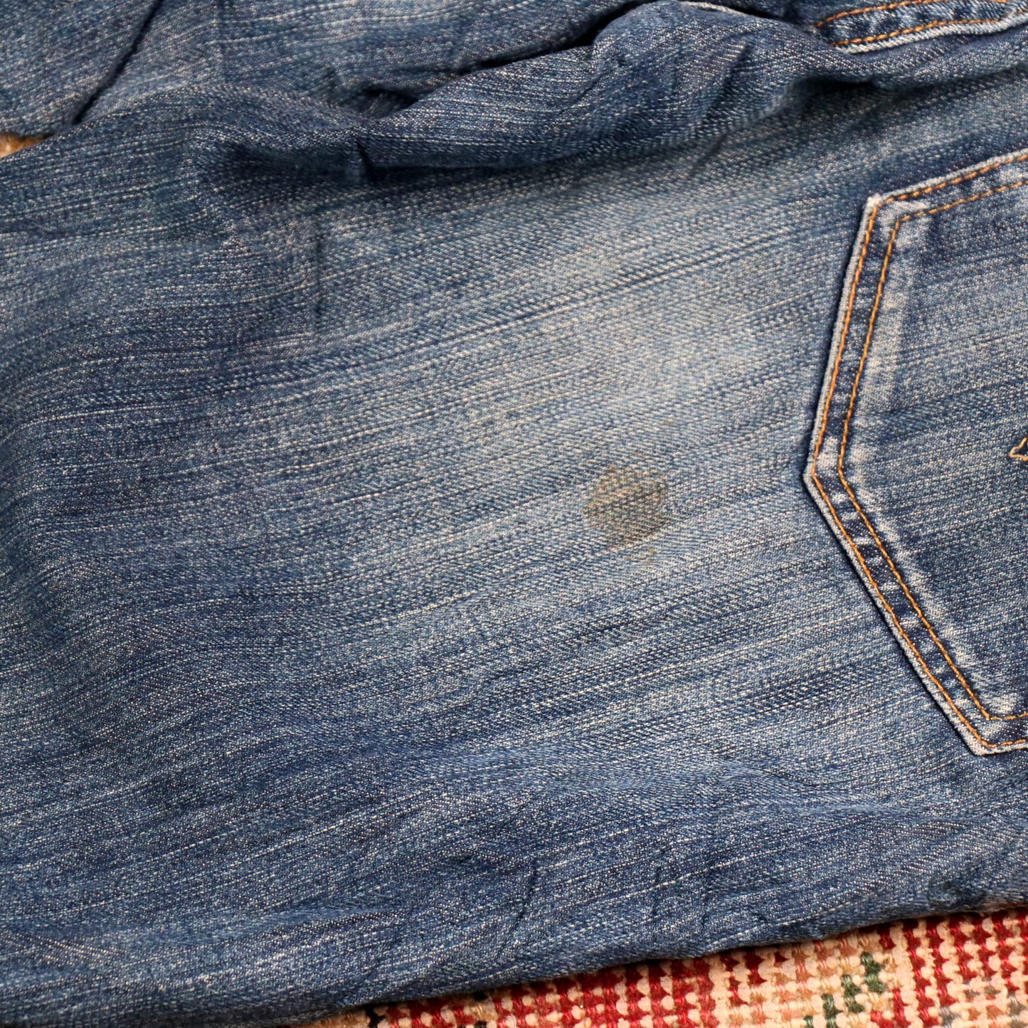 Levi's W32 L32 Tapered Leg Blue Denim Jeans