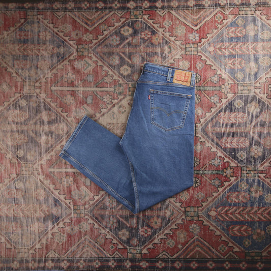Levi's 505 Red Tab W38 L30 Straight Leg Regular Fit Blue Denim Jeans