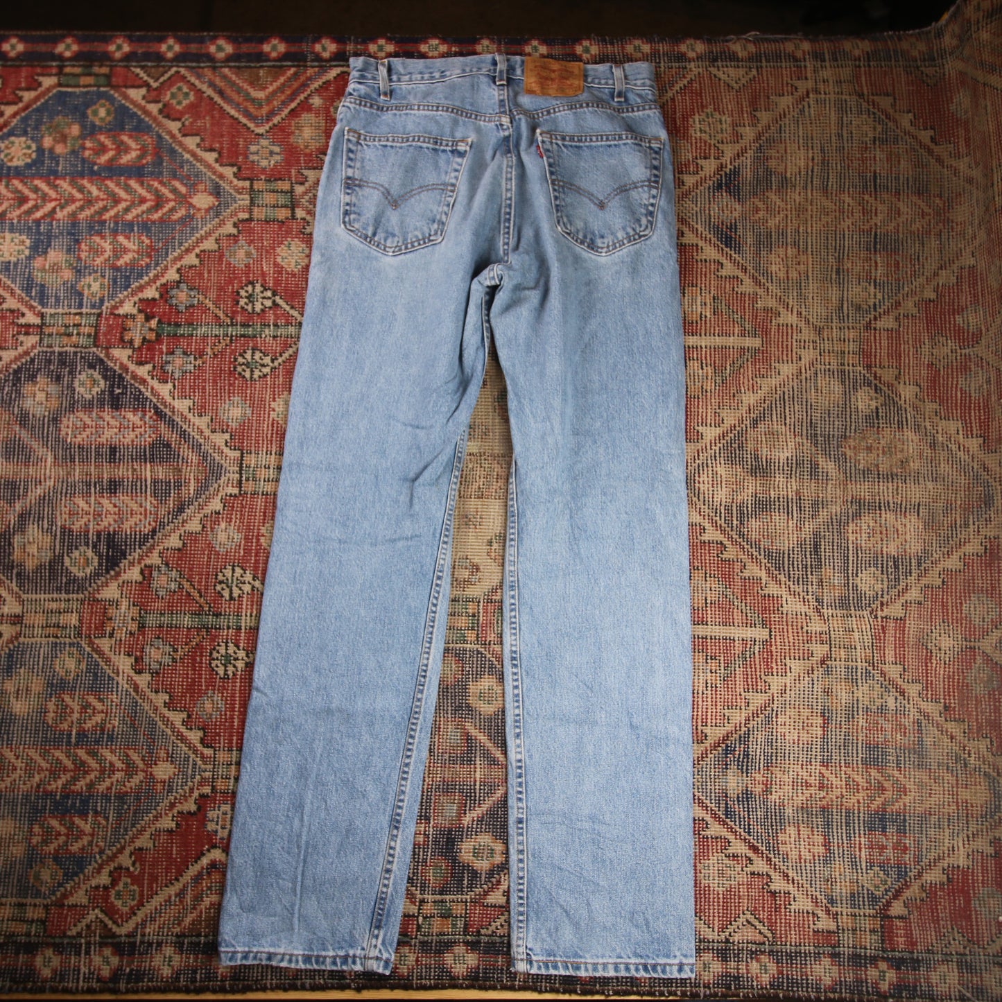 Levi's 505 W32 L33 Straight Leg Regular Fit Blue Denim Jeans