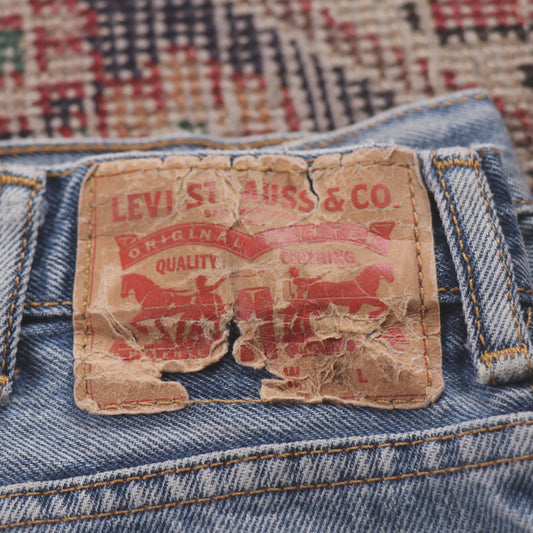 Levi's W32 L28 Straight Leg Blue Denim Jeans