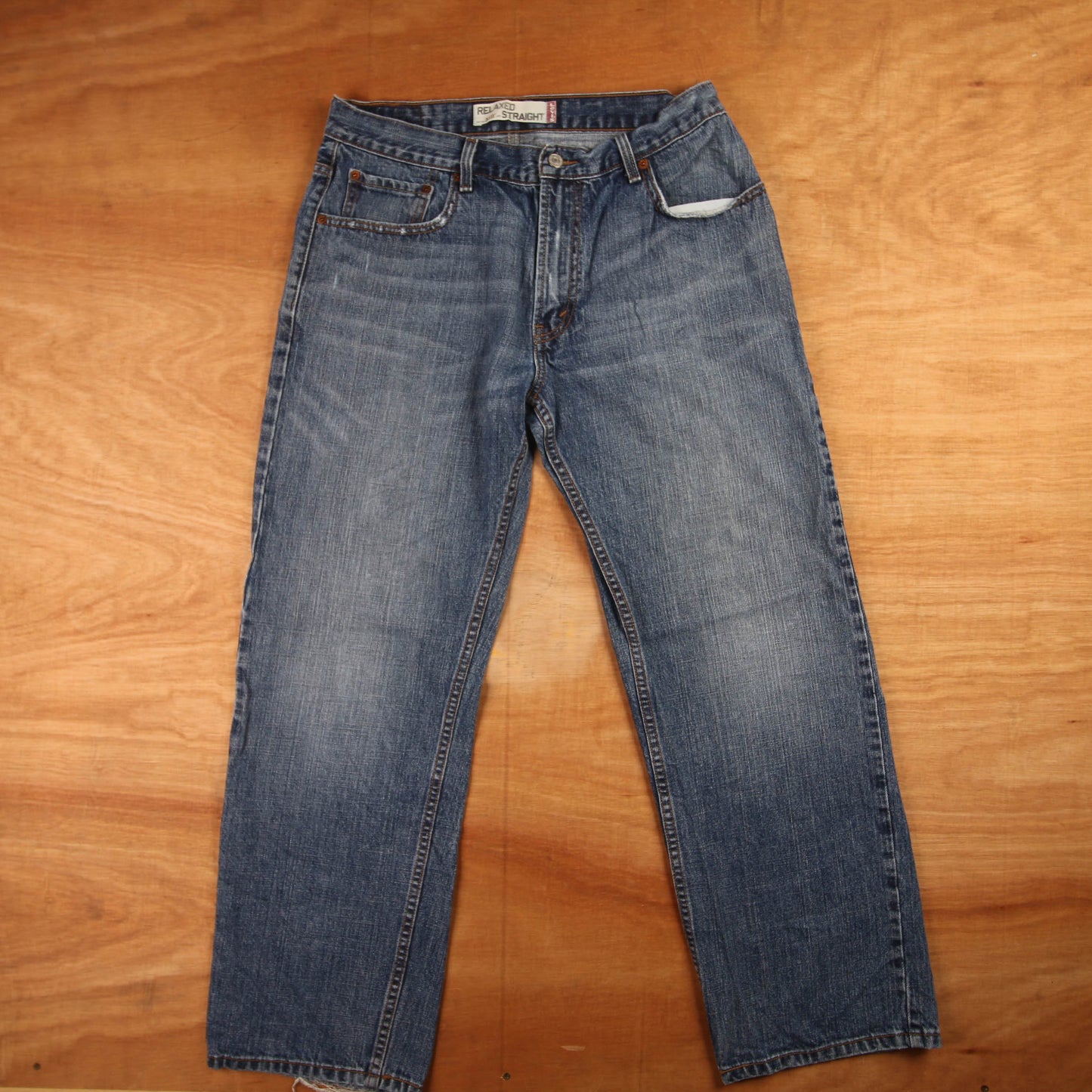 Levi's 559 Red Tab W32 L29 Straight Leg Relaxed Fit Blue Denim Jeans