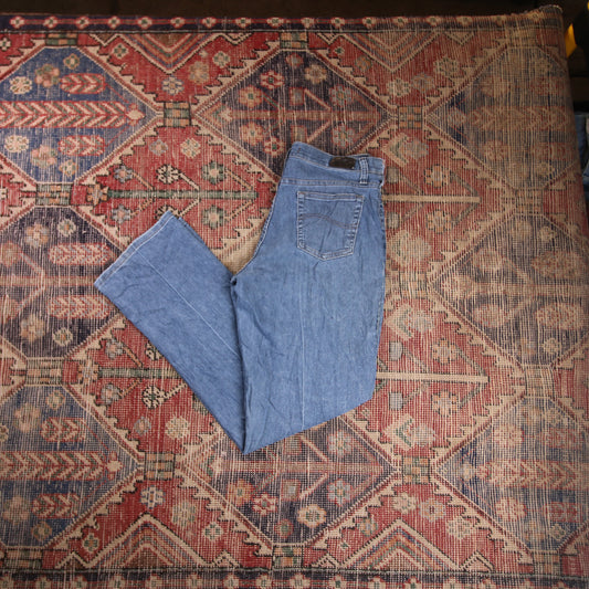 Lee W30 L31 Straight Leg Relaxed Fit Blue Denim Jeans