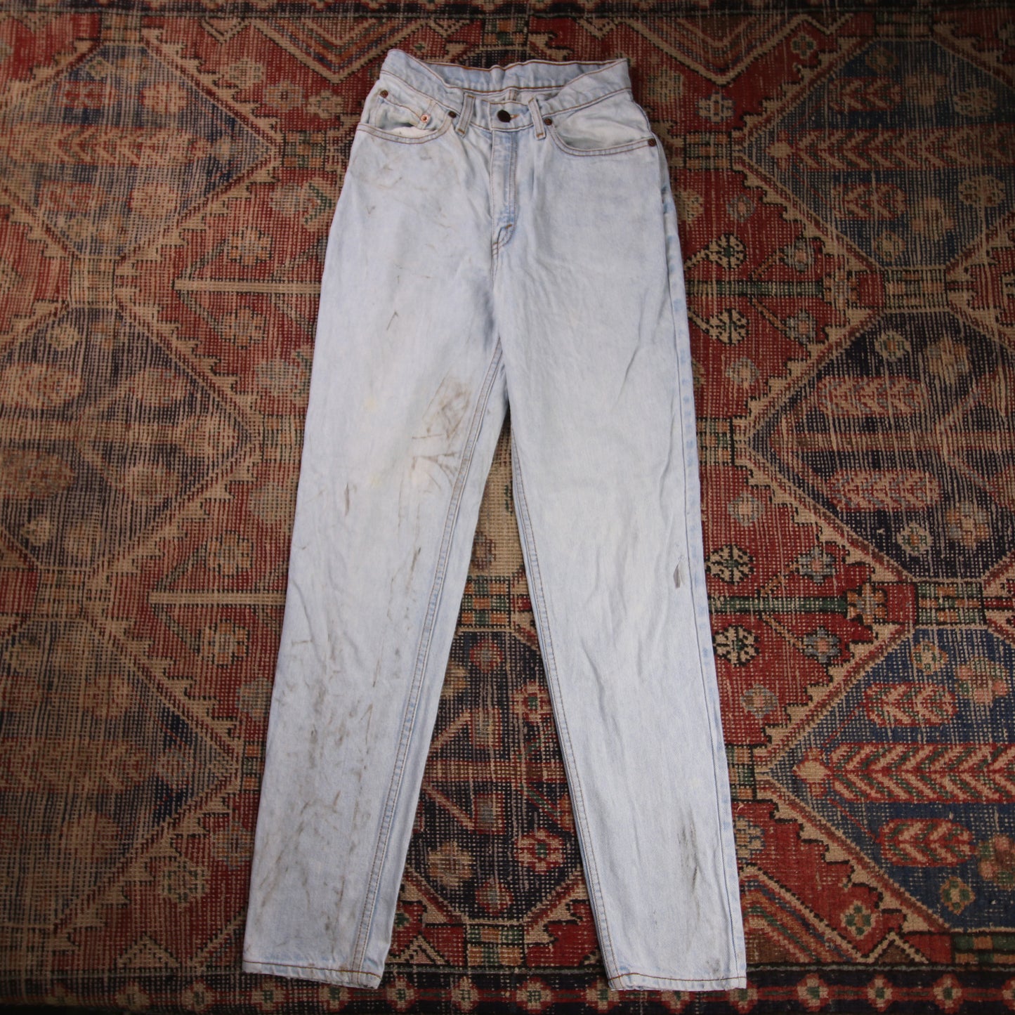 Levi's W28 L30 Tapered Leg Relaxed Fit Blue Denim Jeans