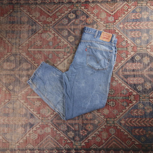 Levi's 550 Red Tab W40 L30 Tapered Leg Relaxed Fit Blue Denim Jeans