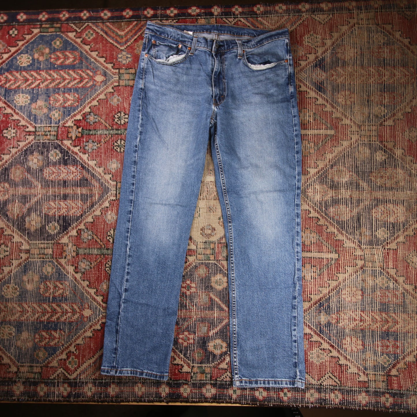 Levi's 514 W36 L30 Straight Leg Blue Denim Jeans