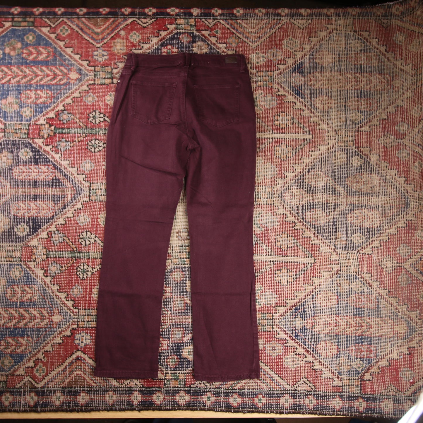 Lee W28 L27 Straight Leg Red Denim Jeans