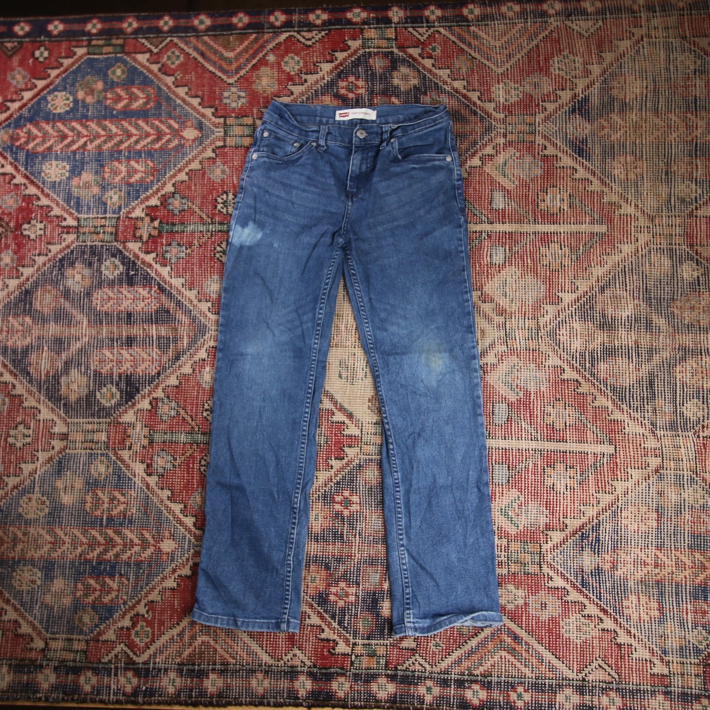 Levi's 514 W26 L26 Straight Leg Blue Denim Jeans