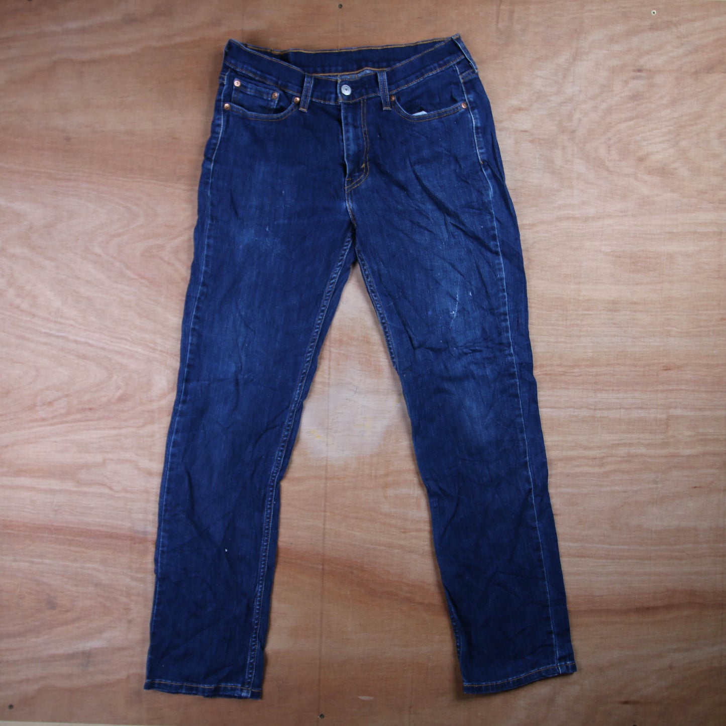 Levi's 514 Red Tab W30 L30 Straight Leg Blue Denim Jeans