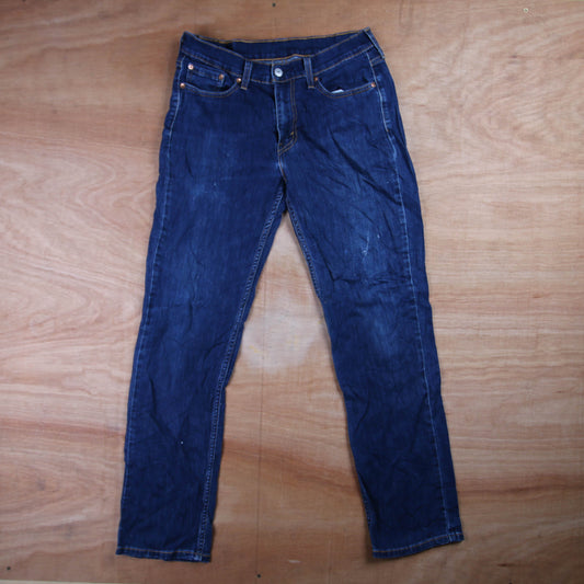 Levi's 514 Red Tab W30 L30 Straight Leg Blue Denim Jeans
