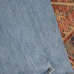 Lee W34 L28 Straight Leg Relaxed Fit Classic Ripped Style Blue Denim Jeans