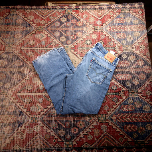 Levi's W36 L30 Straight Leg Loose Fit Blue Denim Jeans