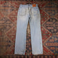 Levi's 514 W30 L32 Straight Leg Classic Ripped Style Blue Denim Jeans