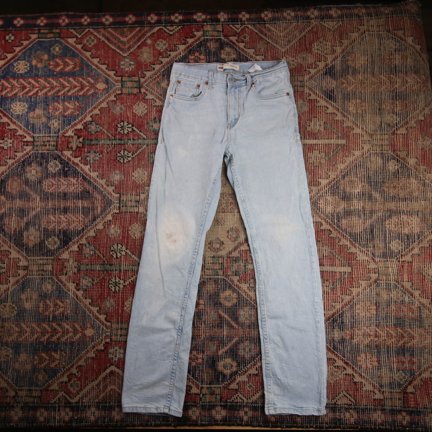 Levi's 502 W28 L29 Tapered Leg Regular Fit Blue Denim Jeans