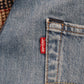 Levi's 501 W34 L28 Original Fit Classic Ripped Style Blue Denim Jeans