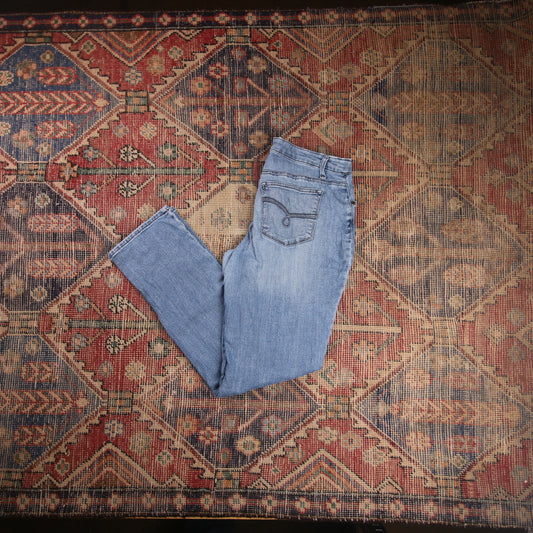 Lee W32 L30 Straight Leg Relaxed Fit Blue Denim Jeans