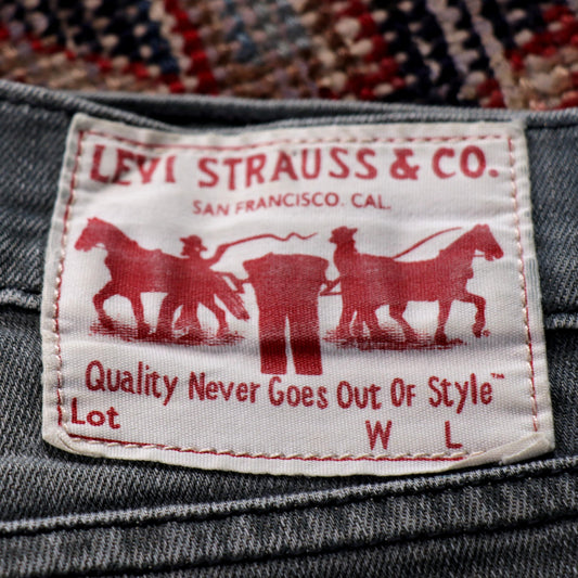 Levi's W30 L29 Slim Fit Grey Denim Jeans
