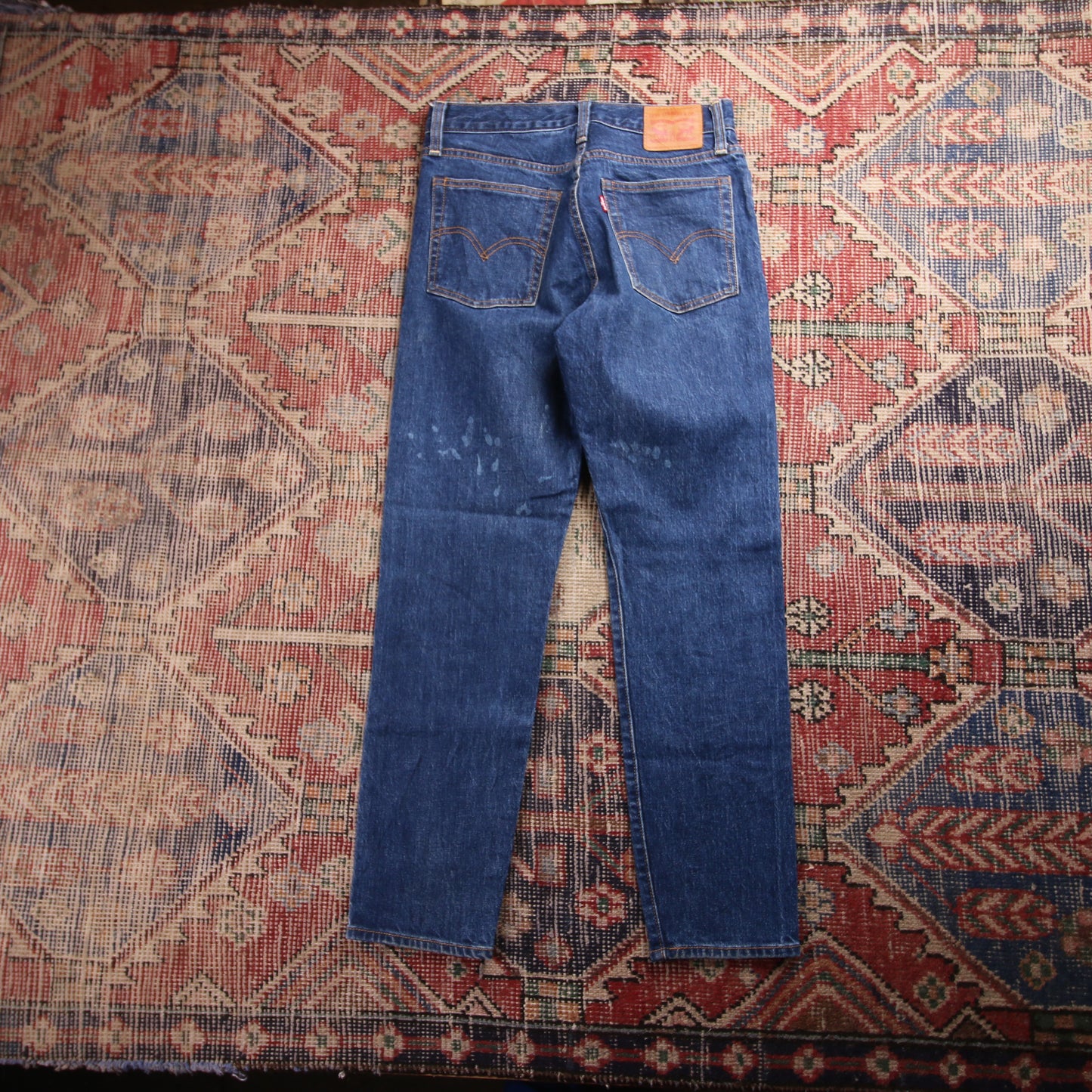 Levi's W28 L27 Tapered Leg Blue Denim Jeans