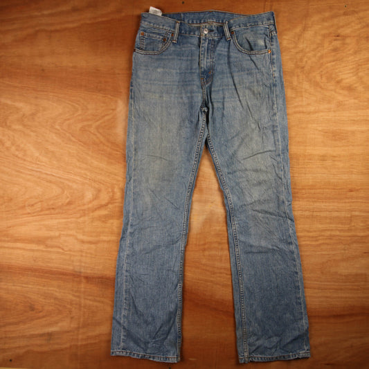 Levi's 527 Red Tab W32 L31 Bootcut Blue Denim Jeans