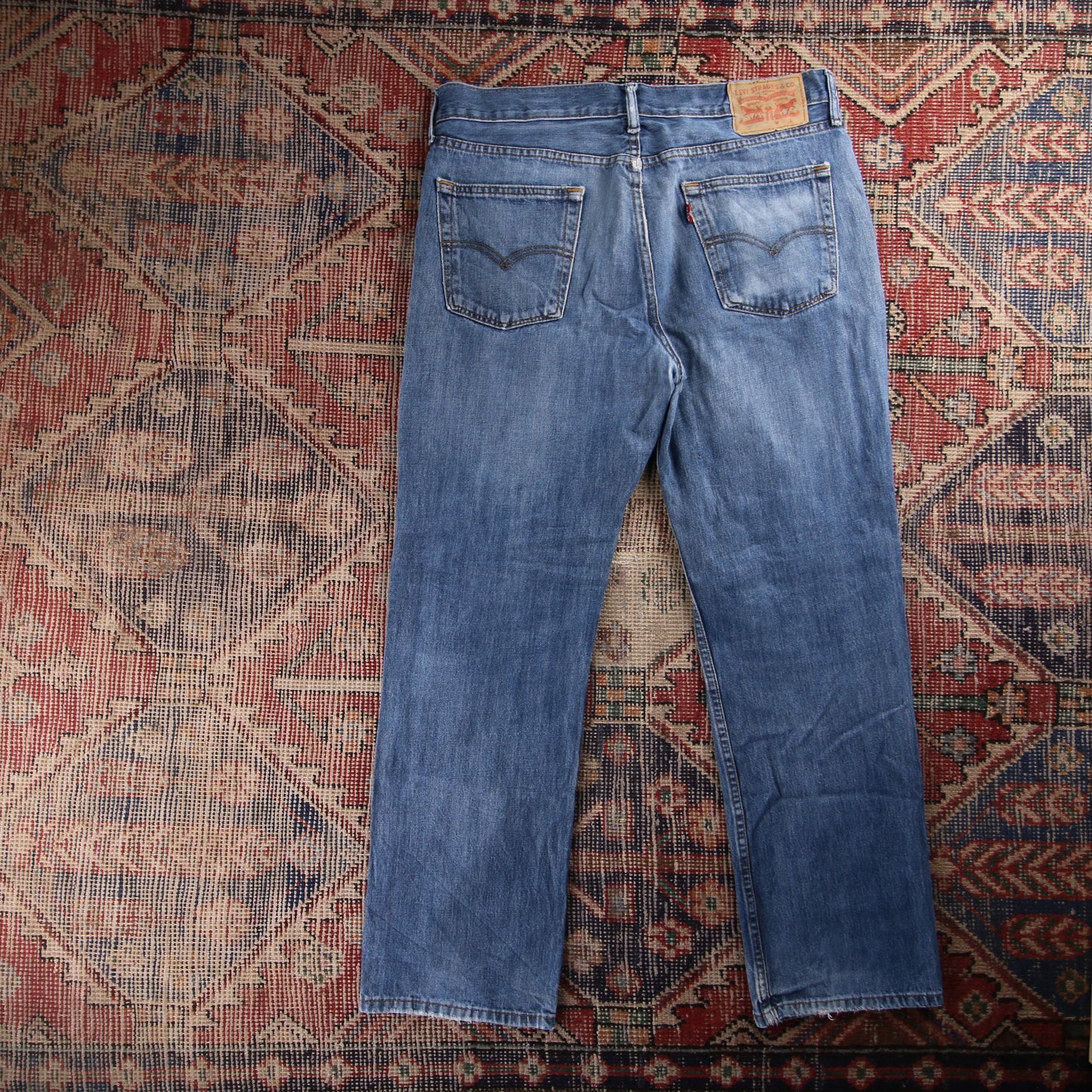 Levi's Red Tab W34 L29 Straight Leg Blue Denim Jeans